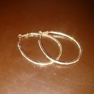 Gold sparkly earrings